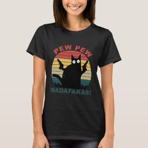 T-shirt Les femmes de Madafakas noires aux mâts