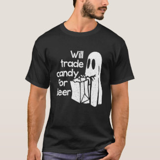 T-shirt Les Femmes D'Halloween Vont Échanger Des Bonbons P