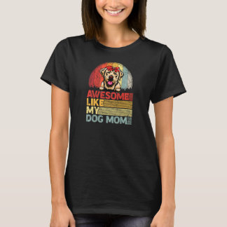 T-shirt Les Femmes Distressées Labrador Étonnant Comme Mon