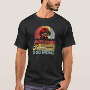 T-shirt Les Femmes Distresses Poodle Tee Awesome Comme Mon