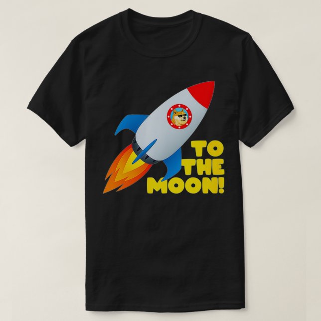 T-shirt Les Femmes Doge Mème Dogecoin À La Lune Drôle Cryp (Design devant)