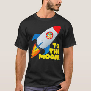 T-shirt Les Femmes Doge Mème Dogecoin À La Lune Drôle Cryp