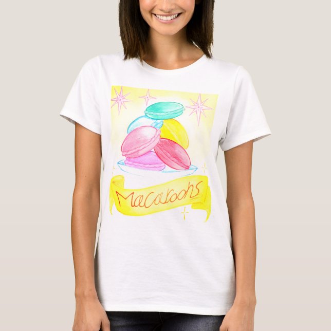 T-shirt Les femmes du jour du Macaroon (Devant)