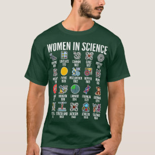 T-shirt Les femmes en science Premium