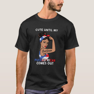 T-shirt Les Femmes Font La Fierté Porto Rico Drapeau Migno