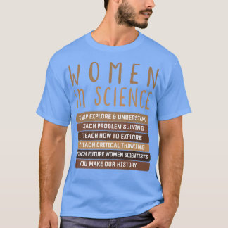 T-shirt Les Femmes Font Partie De La Conception Scientifiq