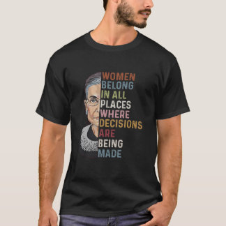 T-shirt Les Femmes Font Partie De Tous Les Endroits Où Les
