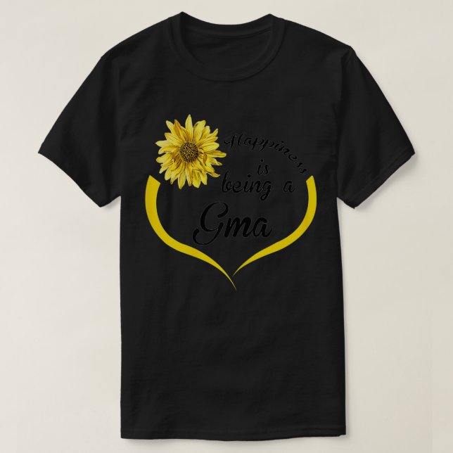 T-shirt Les Femmes Gma Cadeau Le Bonheur Est D'Être Une Gm (Design devant)