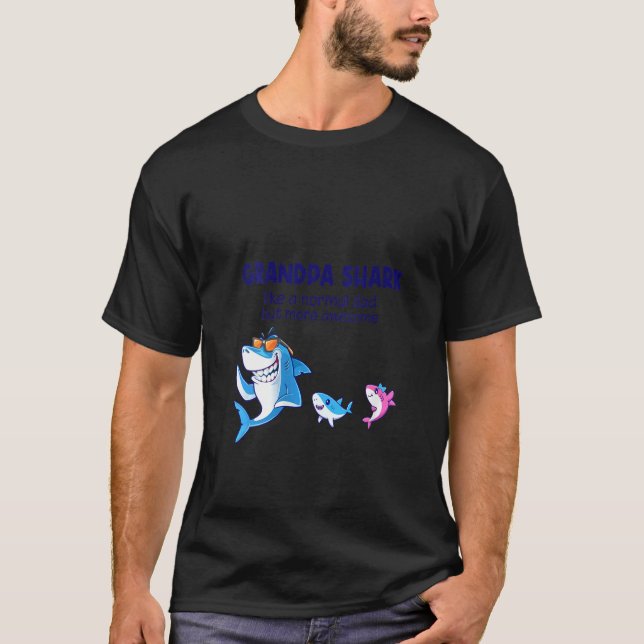 T-shirt Les Femmes Grand-Père Requin Comme Un Requin Norma (Devant)