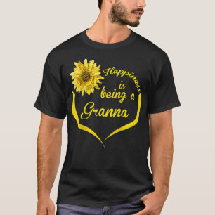 T-shirt Les Femmes Granna Cadeau Le Bonheur Est D'Être Gra
