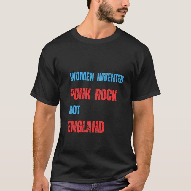 T-shirt Les Femmes Invitées Punk Rock Pas Angleterre (Devant)