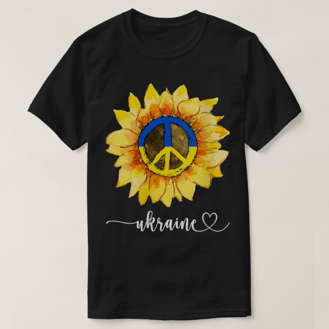 T-shirt Les Femmes Je Suis Avec L'Ukraine Je Soutiens L'Uk (Design devant)