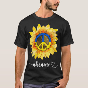 T-shirt Les Femmes Je Suis Avec L'Ukraine Je Soutiens L'Uk