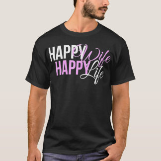 T-shirt Les Femmes Joyeuses Femme Bonne Vie Pour Une Mère 