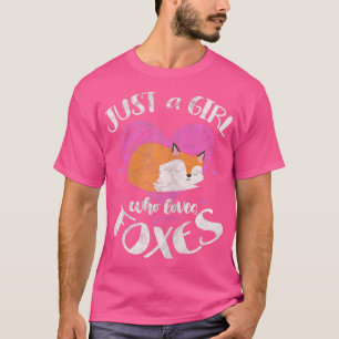 T-shirt Les Femmes Juste Une Fille Qui Aime Les Foes De L'