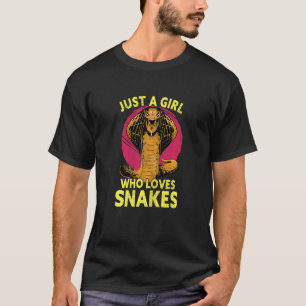 T-shirt Les Femmes Juste Une Fille Qui Aime Les Serpents
