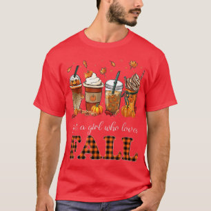 T-shirt Les Femmes Juste Une Fille Qui Aime Tomber Épice D
