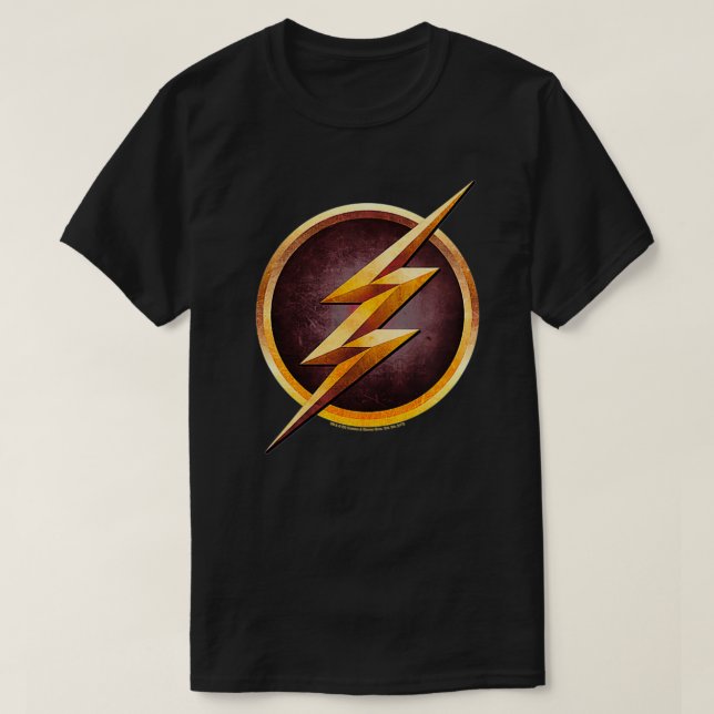 T-shirt Les femmes La Série Flash TV Logo de la poitrine V (Design devant)