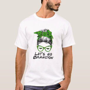 T-shirt Les femmes laissent aller Brandon Messy Bun Shamro