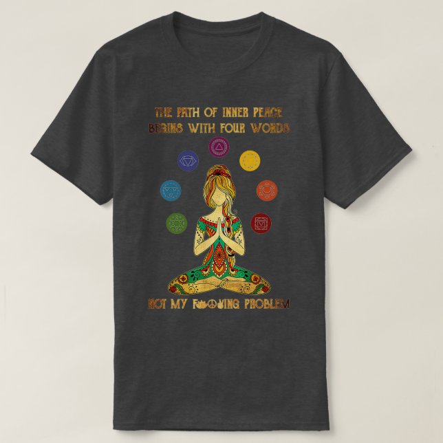 T-shirt Les Femmes Le Chemin De La Paix Intérieure Commenc (Design devant)