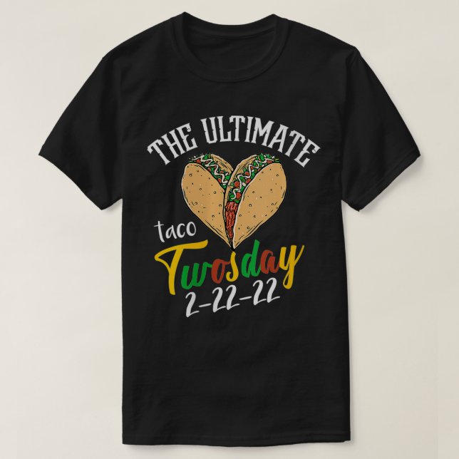 T-shirt Les Femmes Le Taco Ultime Jeudi Mardi Drôle 22 (Design devant)