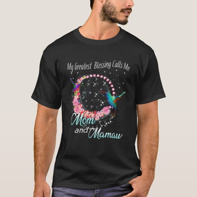 T-shirt Les Femmes Ma Plus Grande Bénédiction Me Appelle M (Devant)