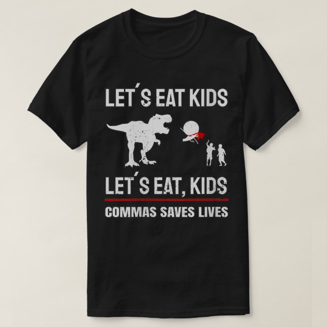 T-shirt Les Femmes Mangent Les Enfants Commas Sauvons Des  (Design devant)
