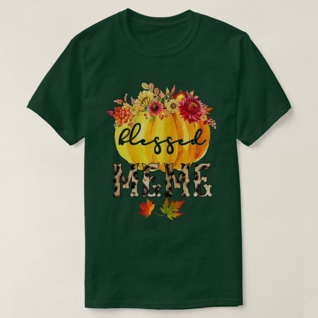 T-shirt Les femmes me bénissentMoiAutomneCadeaux pour gran (Design devant)