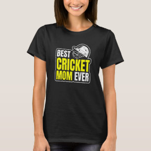 T-shirt Les Femmes Meilleur Cricket Maman Jamais Cité Pour