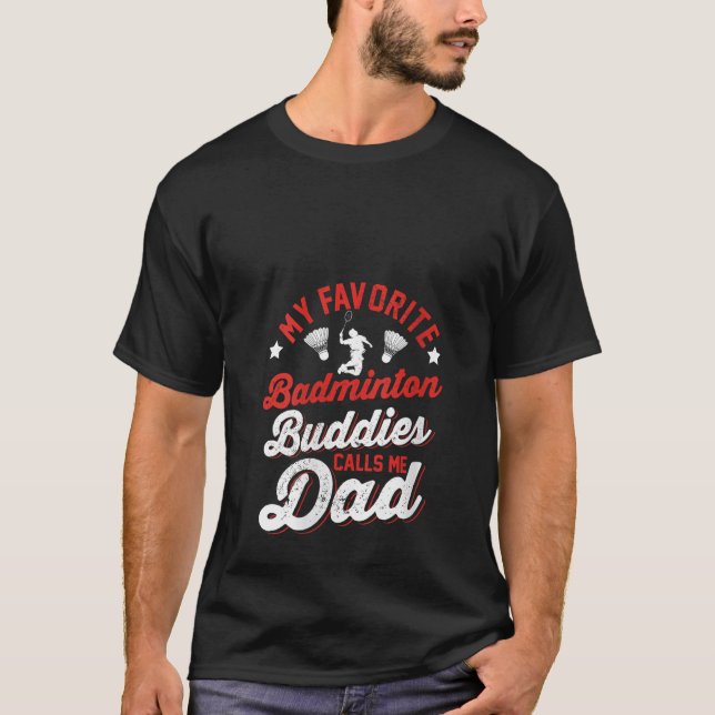 T-shirt Les Femmes Mes Épouses De Badminton Préférées M'Ap (Devant)