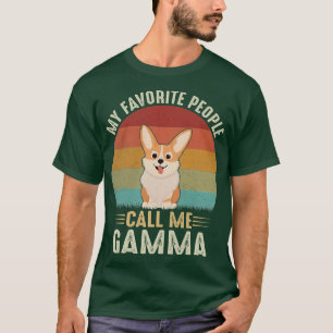 T-shirt Les Femmes Mes Gens Favoris M'Appelent Gamma Cute 