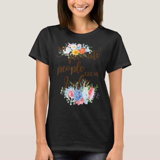 T-shirt Les Femmes Mes Gens Favoris M'Appelent Lola Filipi (Devant)