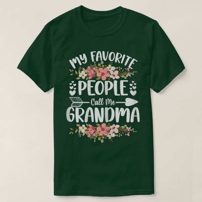 T-shirt Les femmes mes gens préférés m'appellent la mère d (Design devant)