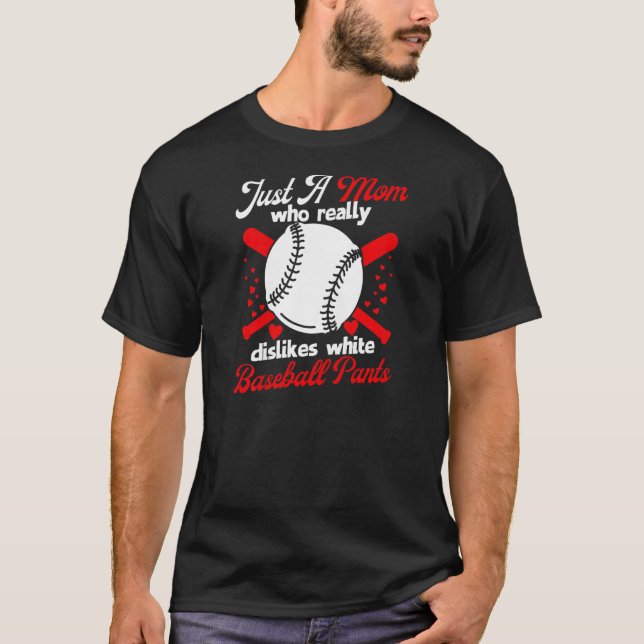 T-shirt Les femmes n'aiment pas les pantalons de baseball  (Devant)