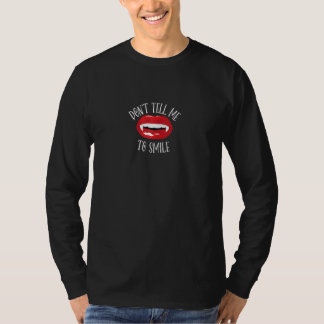 T-shirt Les femmes ne me disent pas de sourire féministe