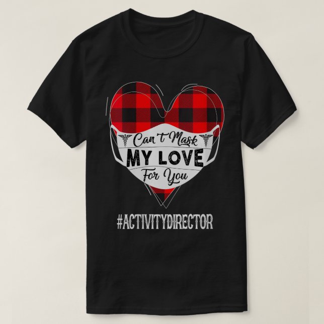 T-shirt Les femmes ne peuvent pas masquer mon amour pour v (Design devant)