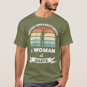 T-shirt Les femmes ne sous-estiment jamais la femme aux fl