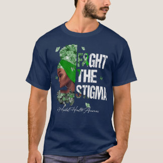 T-shirt Les femmes noires combattent la Stigma Mental Heal