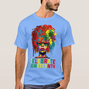 T-shirt Les femmes noires Reine-noire 19e Junte Célébrent