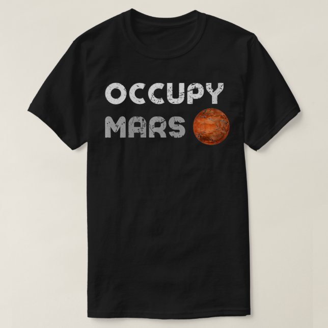 T-shirt Les femmes occupent Mars Astronomy Space Explorer  (Design devant)
