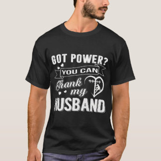 T-shirt Les Femmes Ont Le Pouvoir, Merci À Mon Mari Linema