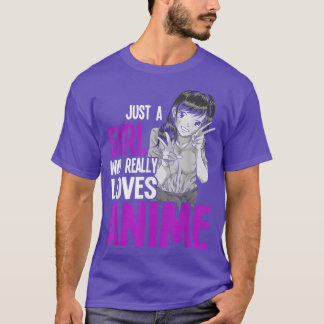 T-shirt Les Femmes Otaku Japonaises Juste Une Fille Qui Ai