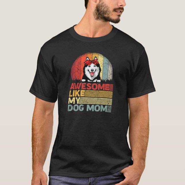 T-shirt Les Femmes Perturbées Sibérienne Husky Tee Awesome (Devant)