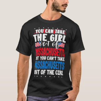 T-shirt Les femmes peuvent sortir la fille du Massachusett