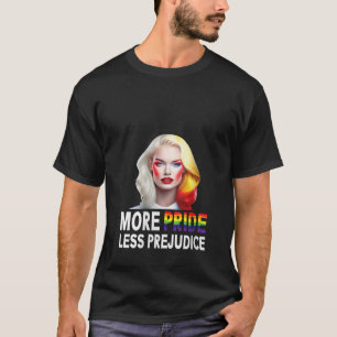T-shirt Les Femmes Plus De Fierté Moins De Préjugés Lgbt G