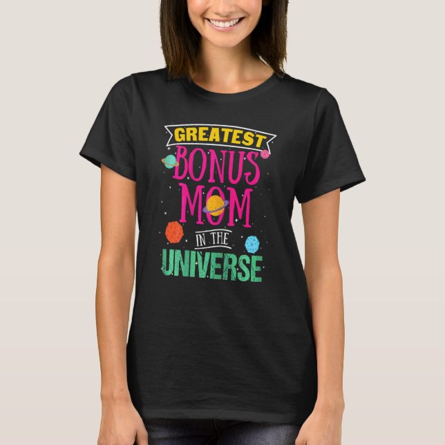 T-shirt Les Femmes Plus Grand Bonus Maman Dans L'Espace Un (Devant)