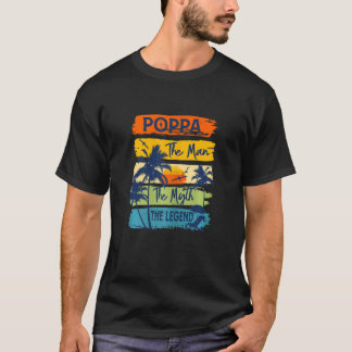 T-shirt Les Femmes Poppa L'Homme Le Mythe La Légende Plage