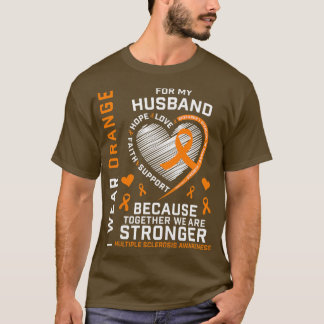 T-shirt Les Femmes Portent L'Orange Pour Mon Mari Plusieur