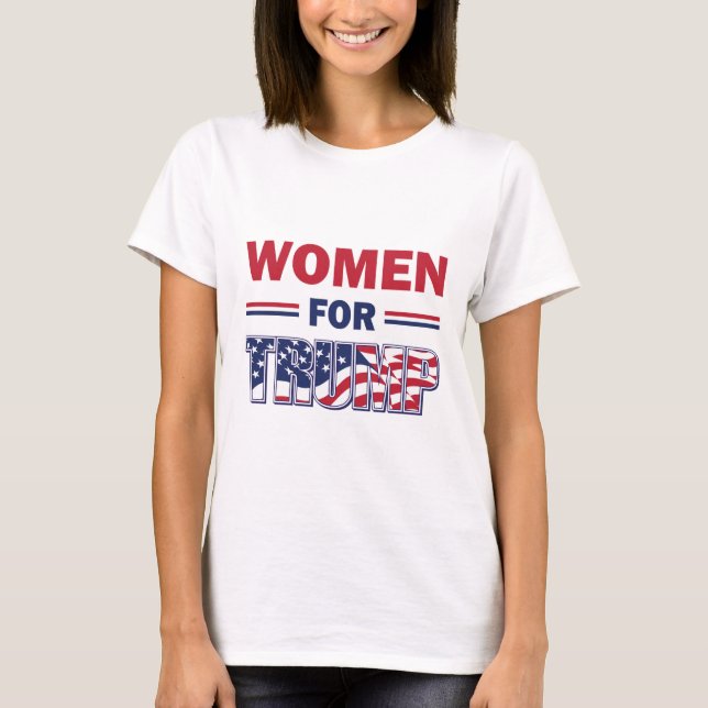 T-shirt Les femmes pour Trump (Devant)