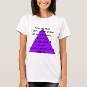 T-shirt Les femmes prennent la place qui vous revient en t